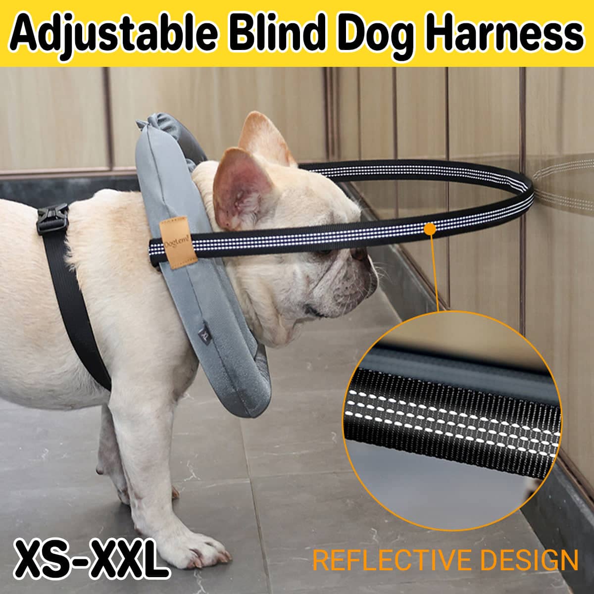 Blind Dog Halo Harness with Reflective Straps - Size S (Neck 18-26 cm) - view 2