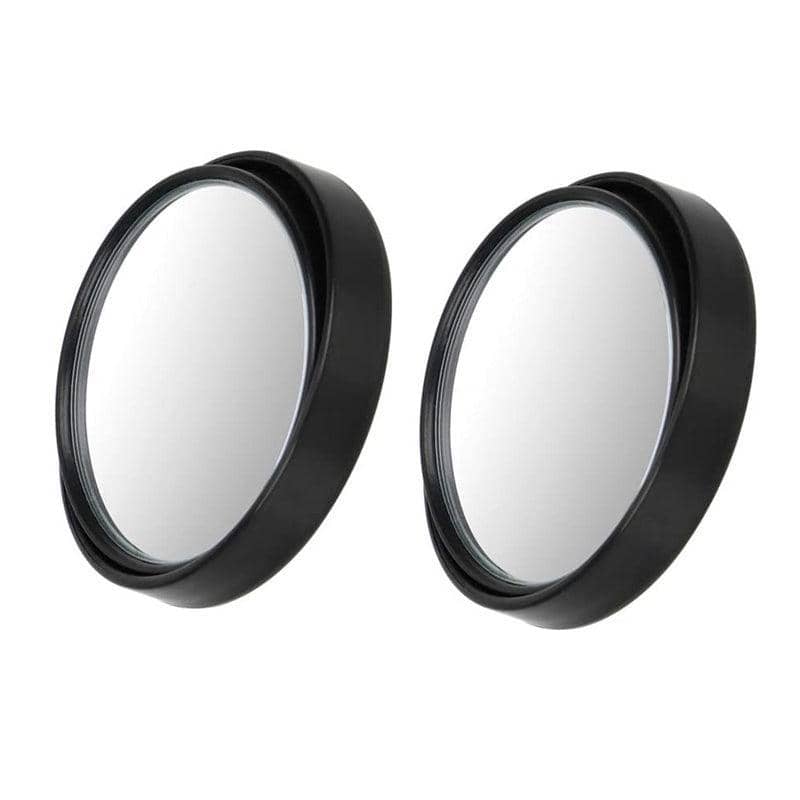 Blind Spot Convex Mirrors, 360 Degree Adjustable - Pack of 2, Black - view 2