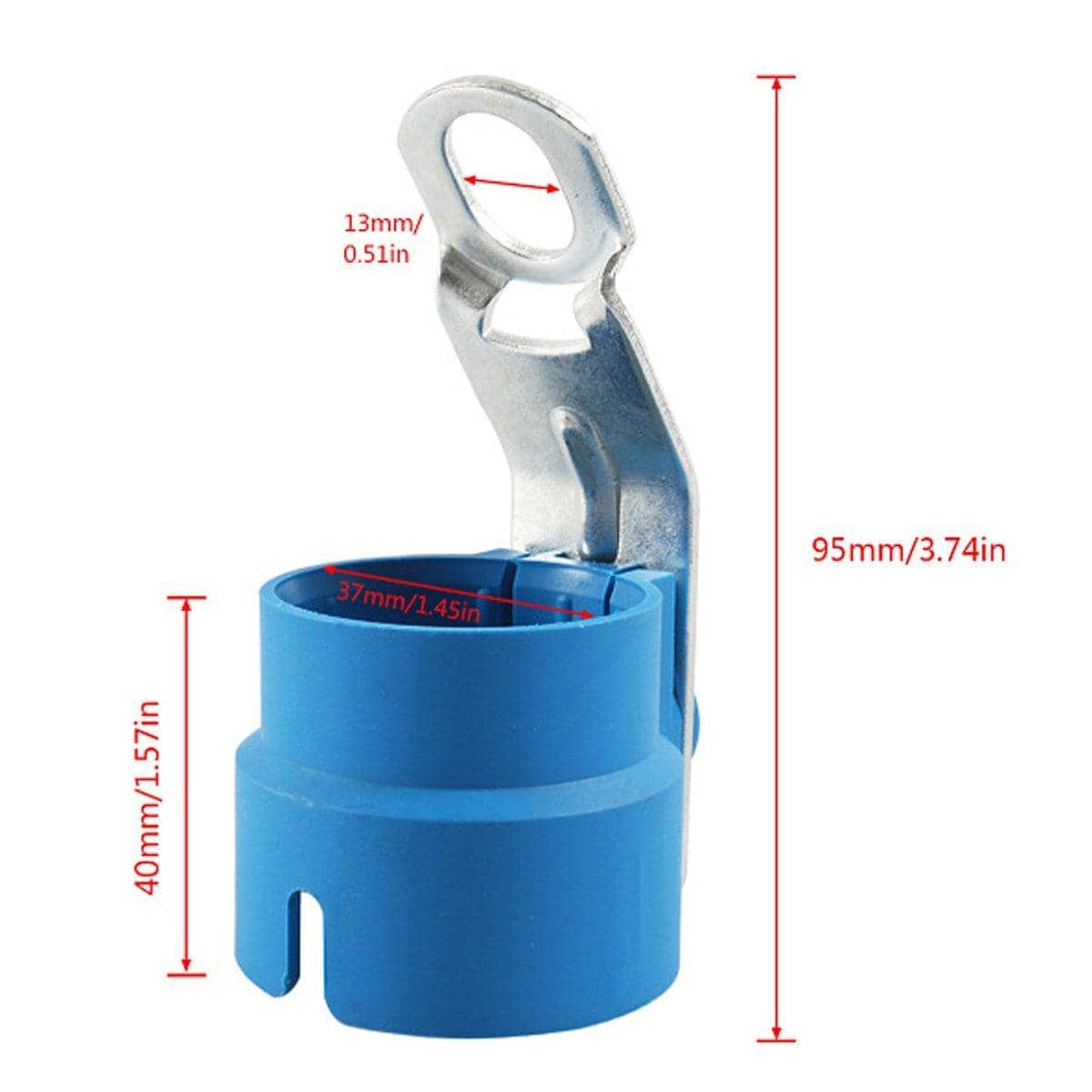 Blue Trailer Connector Retainer Heavy Duty Hitch Plug Holder for Trucks, Pack of 2 - view 3