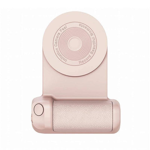 Bluetooth Camera Grip Handle for Phone Photography - Light Pink
