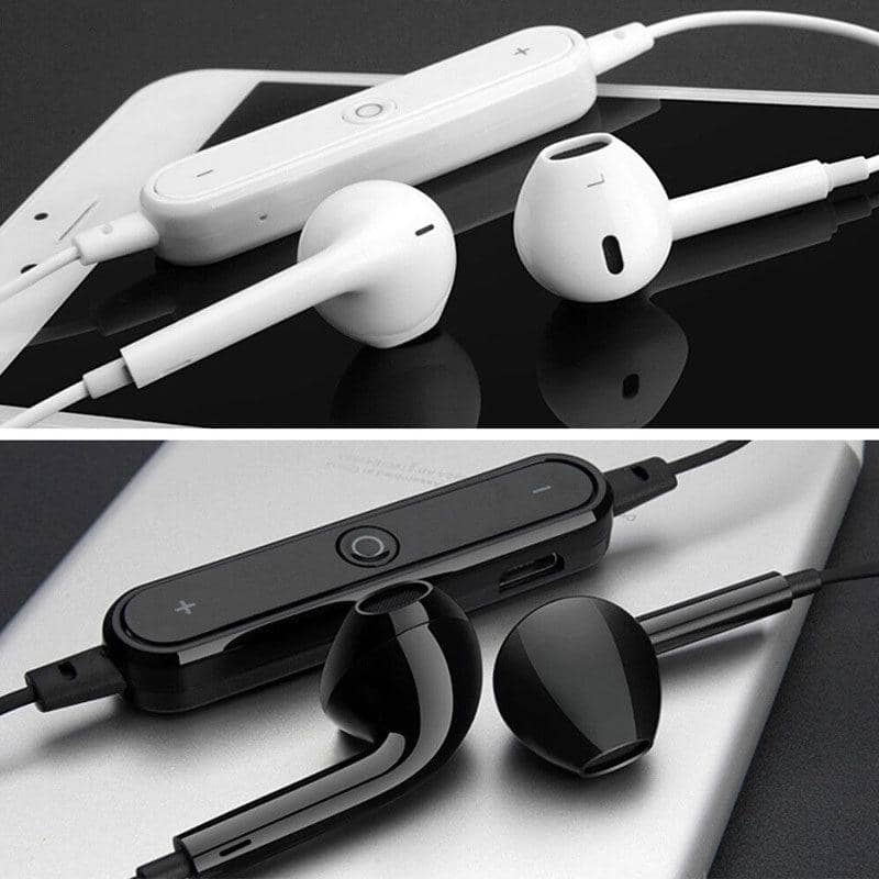Bluetooth Wireless Sports Earphones with Microphone - White - view 4