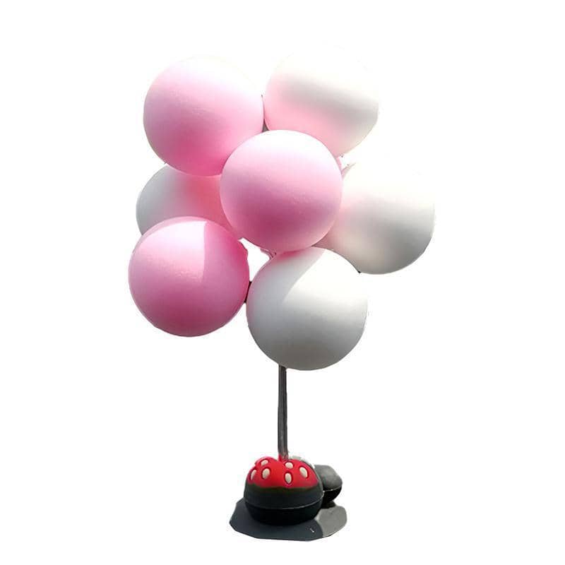 Bobblehead Balloon Car Dashboard Ornament - Pink