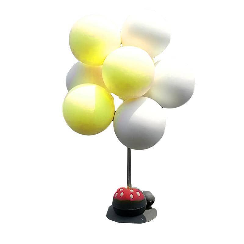 Bobblehead Balloon Car Dashboard Ornament - Yellow