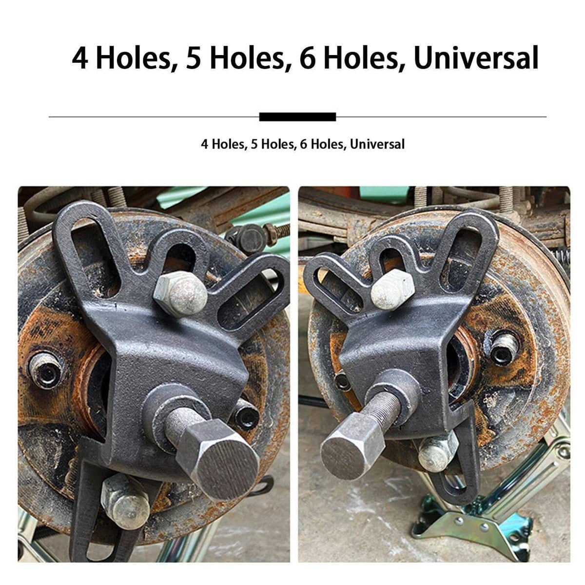 Brake Drum Removal Tool for Motorcycles and Tricycles, 4 Hole Cast Iron - view 4