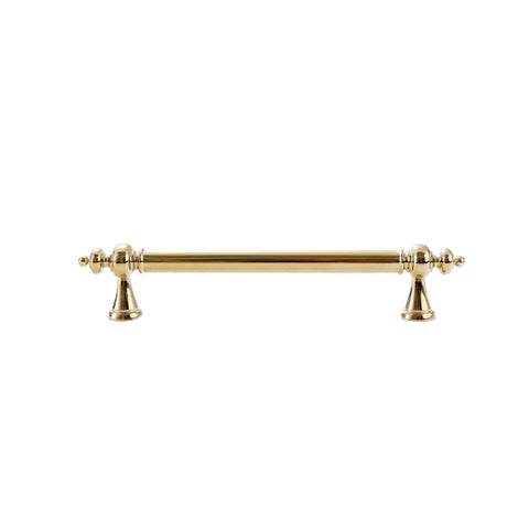 Brass Cabinet Handle - Gold, 128 mm Hole Spacing, 170 mm Long
