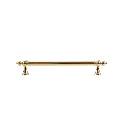 Brass Cabinet Handle - Gold, 160 mm Hole Spacing, 202 mm Long