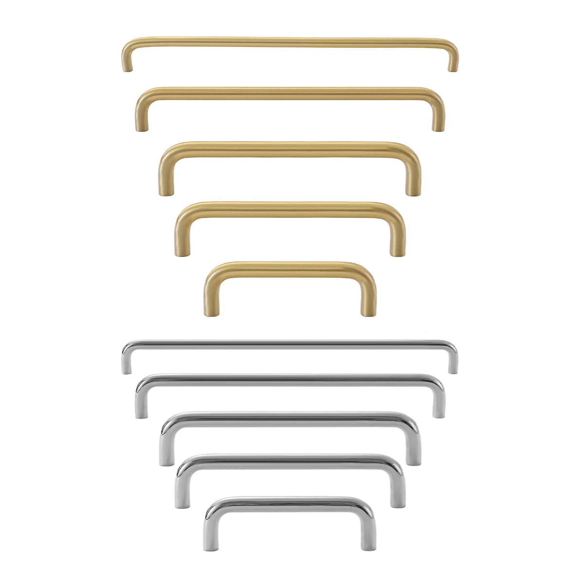 Brass Cabinet Handle - Gold, 224 mm Hole Spacing - view 3