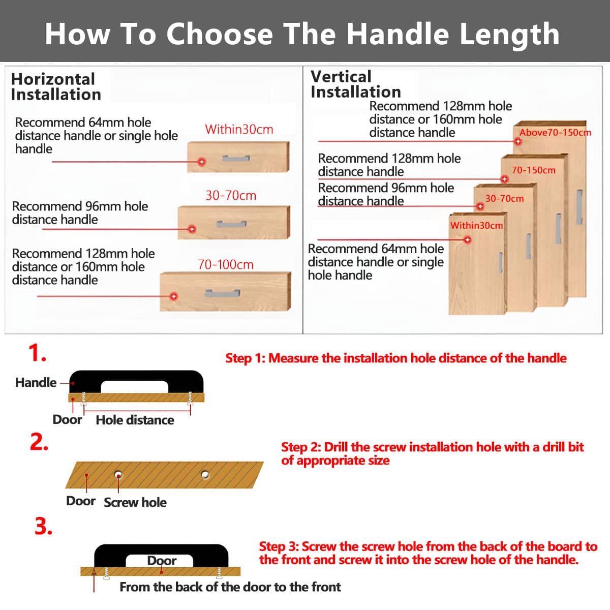 Brass Cabinet Handle - Gold, 224 mm Hole Spacing - view 5