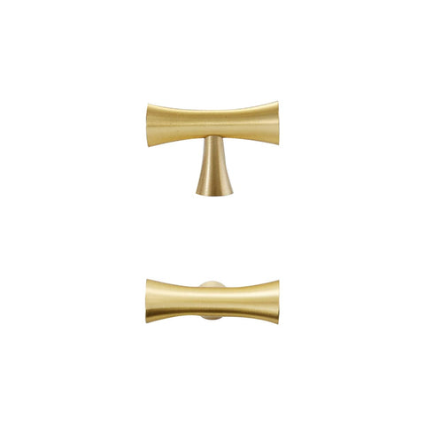 Brass Cabinet Knob - Gold, 50 mm Single Hole