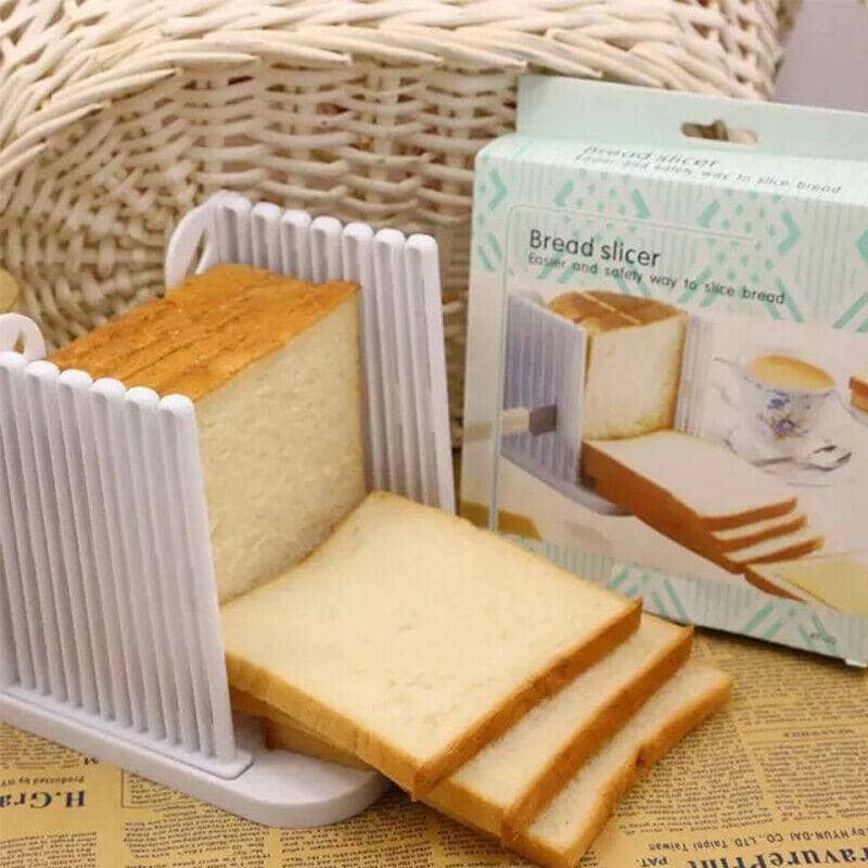 Bread Slicer Guide for Toast and Sandwiches, Foldable, 1 cm or 2 cm Slices - view 4