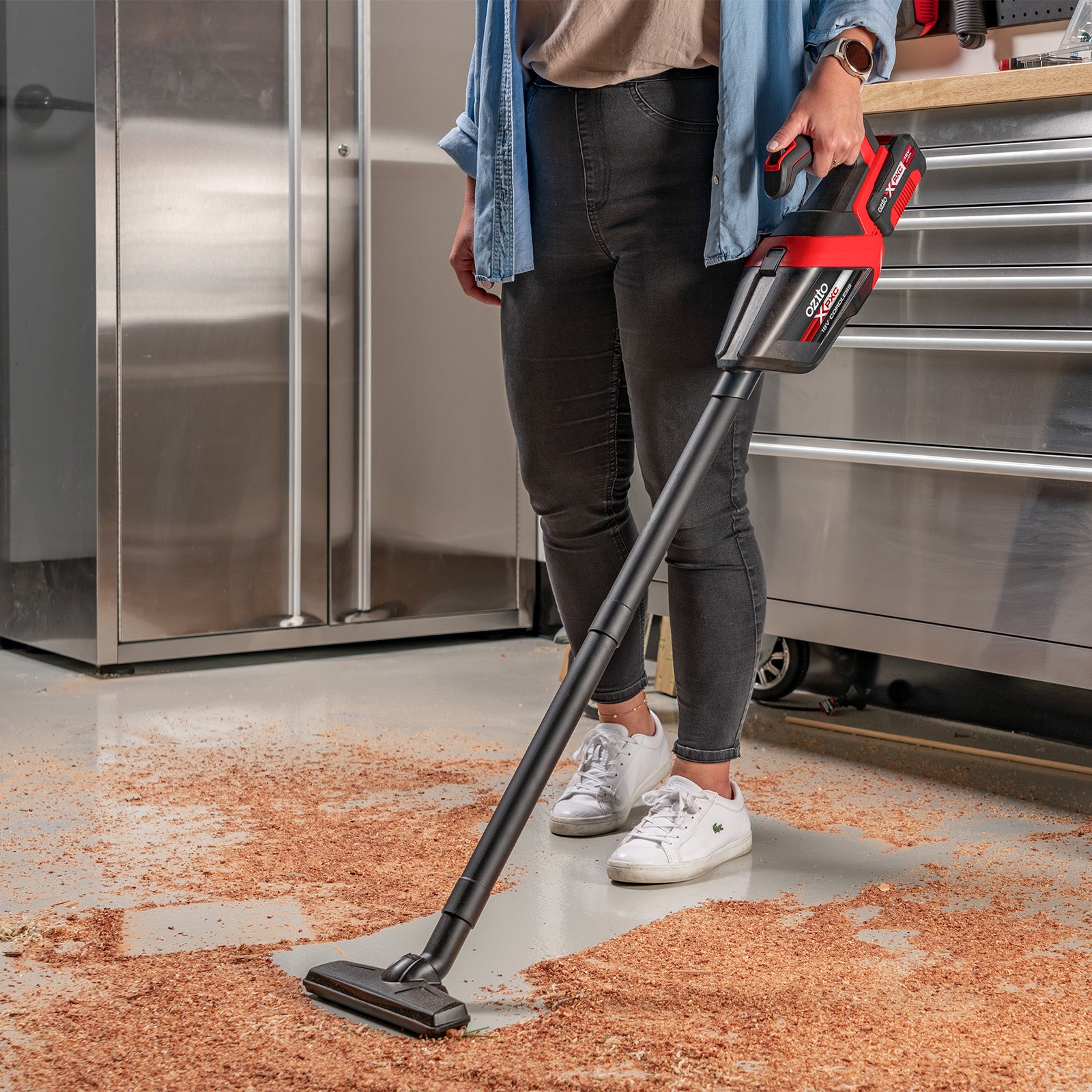Ozito PXC 18V Cordless 2 Speed Hand Vacuum PXHVS-218, 600ml, Skin Only
