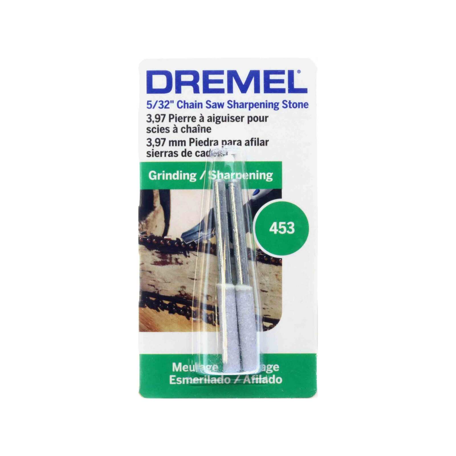Dremel 4.0mm Chainsaw Sharpening Grinding Stone 2 Pack (453)