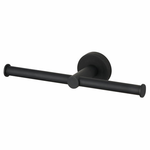 Mondella Resonance Matte Black Double Toilet Roll Holder 245 x 54 x 80mm