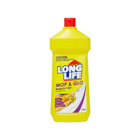 Long Life Mop and Glo Floor Cleaner - 1L - HDPE - No Rinse - SuperSaverAU - view 1