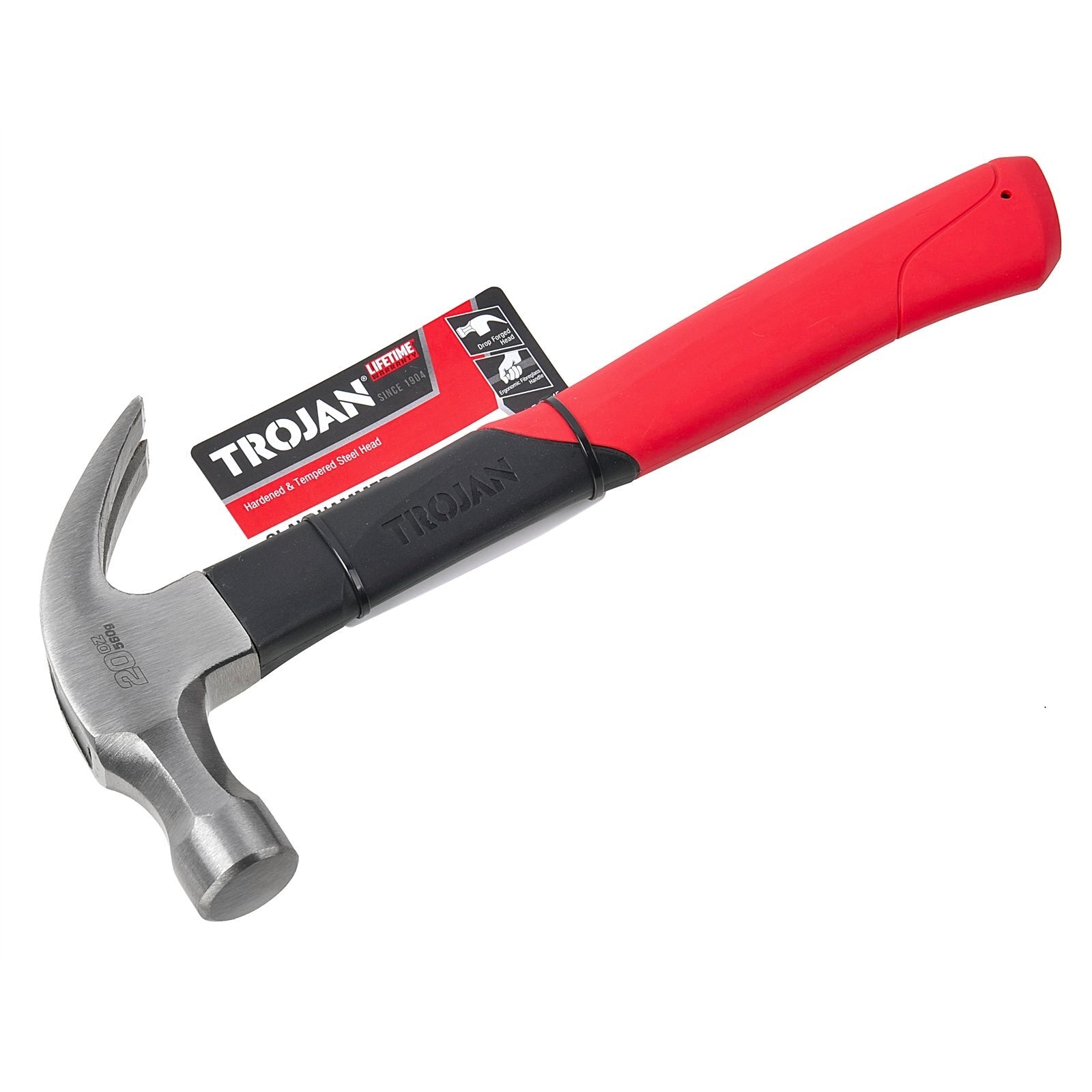 Trojan 20oz (570g) Fibreglass Claw Hammer