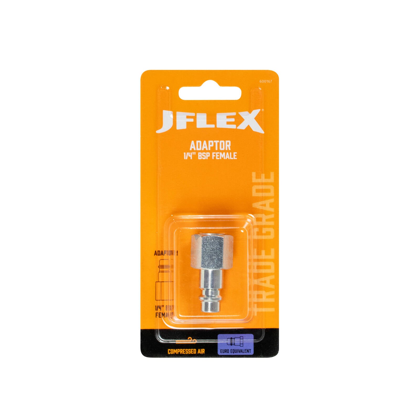 JFLEX 1/4" BSP Female Euro Style Adaptor - CEJN Equivalent