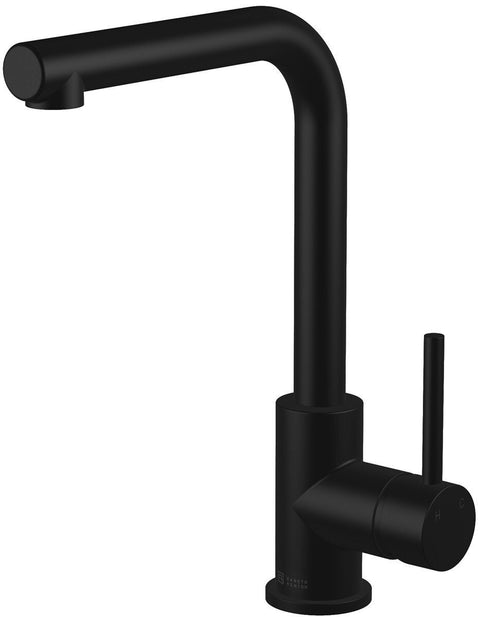 Gareth Ashton Mixer Tap - Black Square Neck 307mm High 4 Star WELS 6.5L/min - 3K2-B