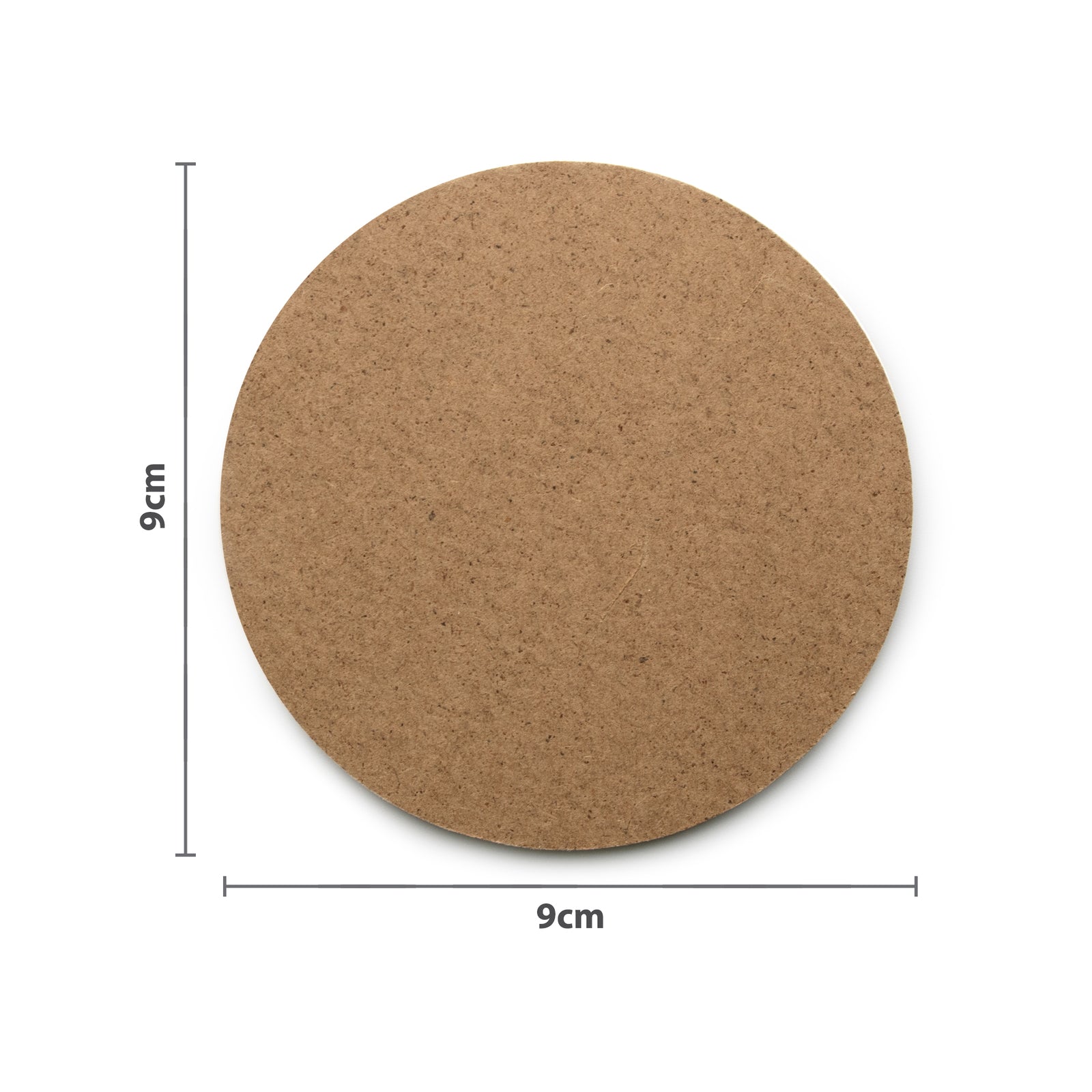 Boyle 9cm MDF Wooden Round Coaster for Craft and Decor