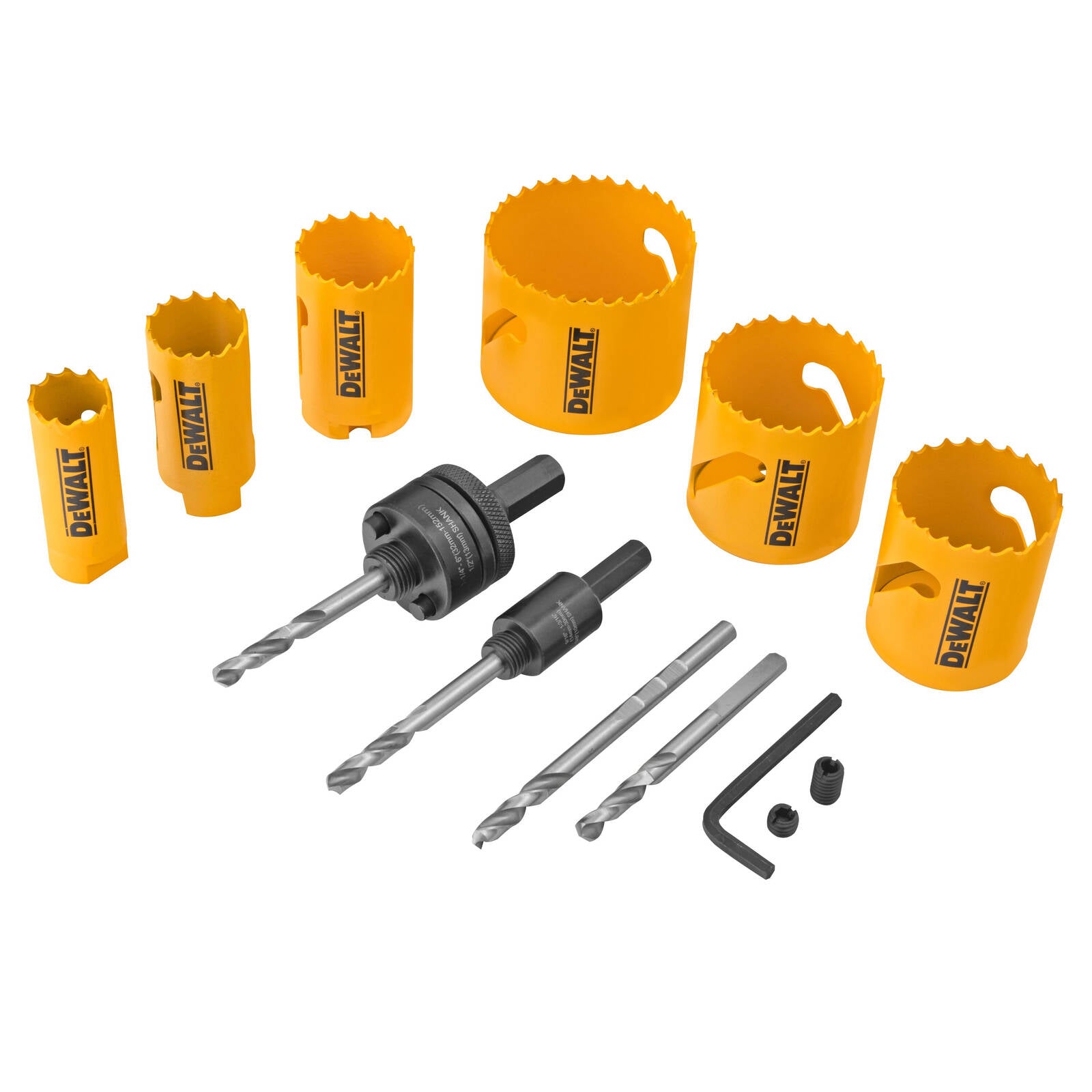 DeWALT 9 Piece Electrician's Bi-Metal Hole Saw Set