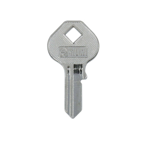 EHI MS10 43mm Silver Blank Key, Nickel Plated Brass