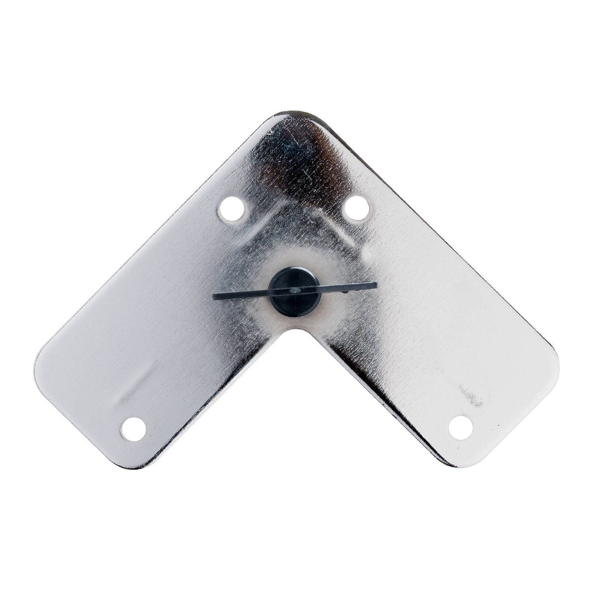 Taskmaster 710 x 2mm Satin Chrome Steel Corner Furniture Leg
