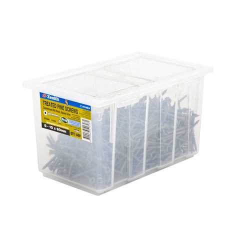 Zenith 8-10 x 60mm Tufcote Countersunk Rib Head Treated Pine Screws - 500 Trade Box