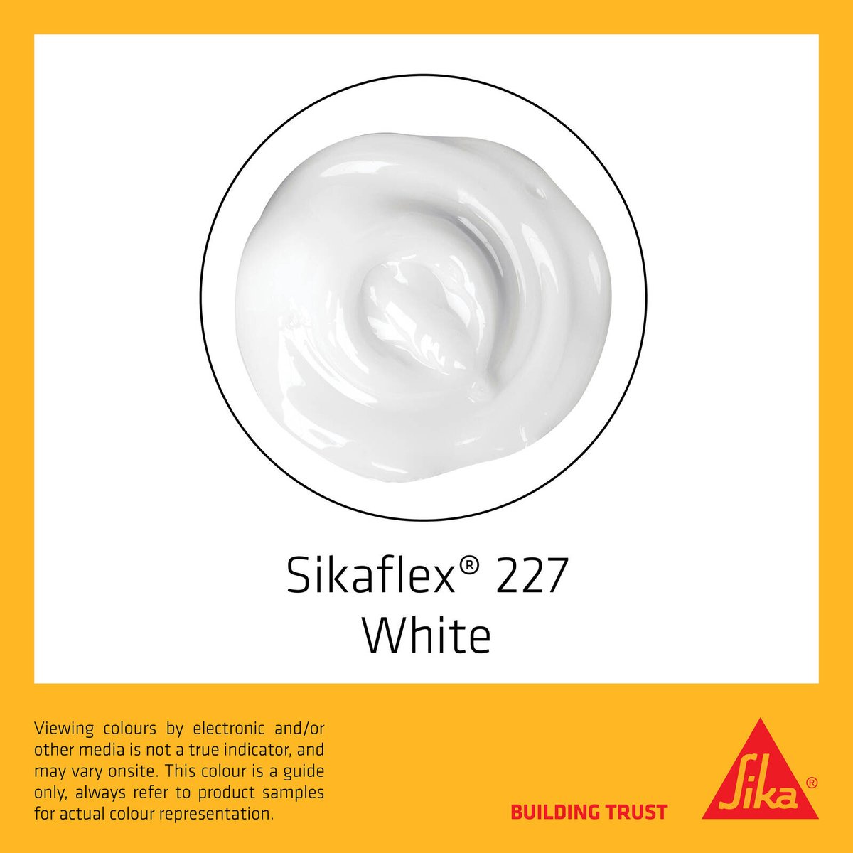 Sika Sikaflex 227 310ml Auto & Construction Sealant, White, Polyurethane, Indoor & Outdoor