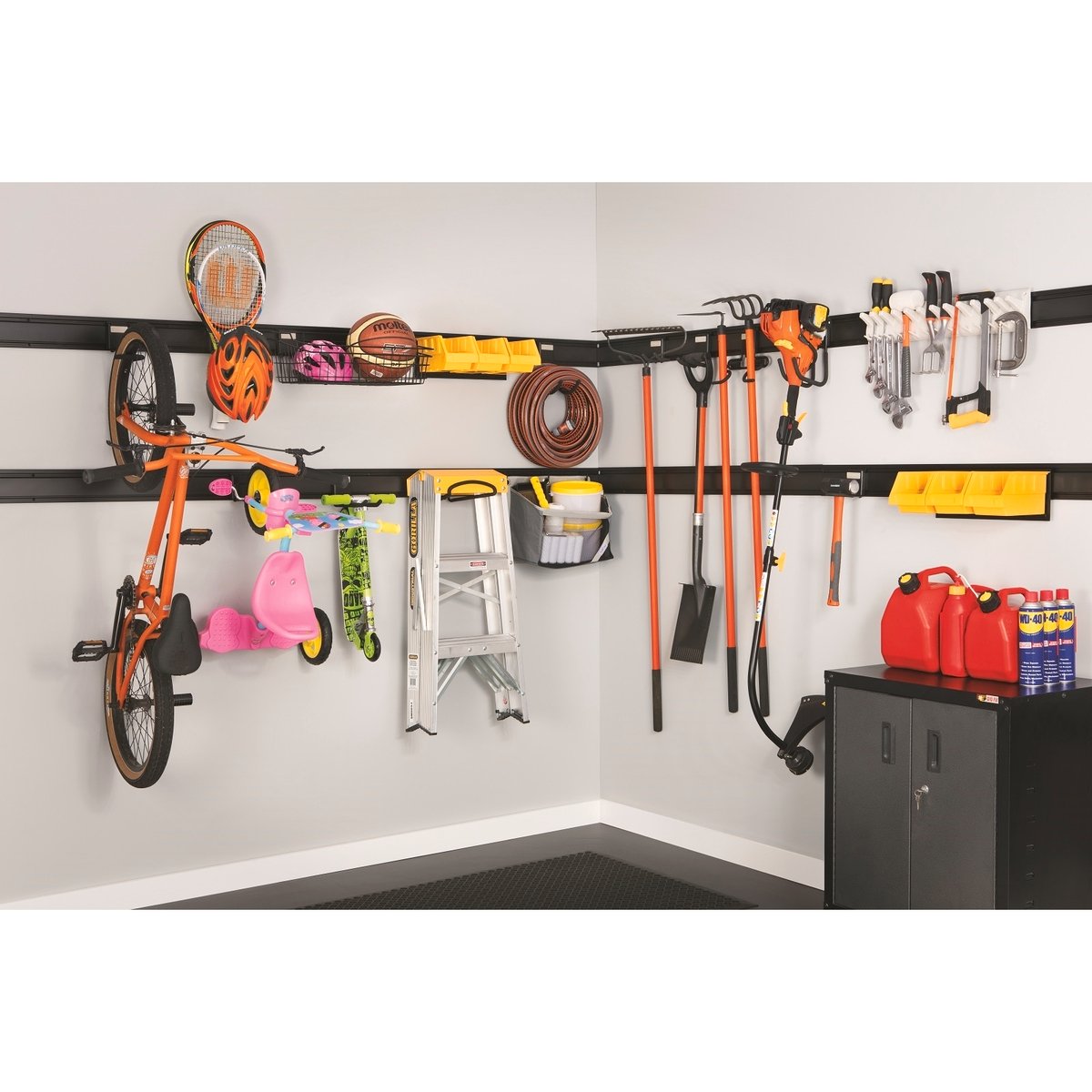 StorEase 150mm Black Powder-Coated Steel J Hook 18kg
