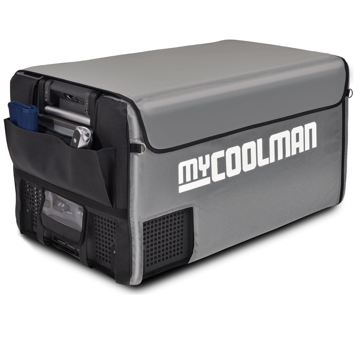 myCOOLMAN 105L portable fridge cover - aluminium coated polyester insulation, rugged nylon - CCP105-COVER