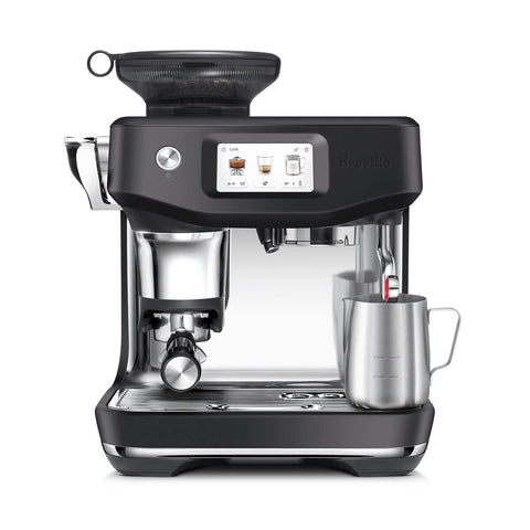 Breville Barista Touch Impress Coffee Machine - 13 Presets, Auto MilQ, Black Truffle - BES881BTR2IAN2