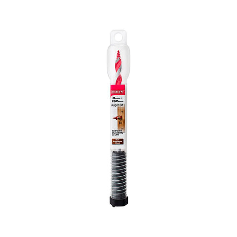 Diablo Auger Bit 8 x 190mm - Dura-Tip™ - Self-Feeding - Dual Cutting Edge - SuperSaverAU - view 1