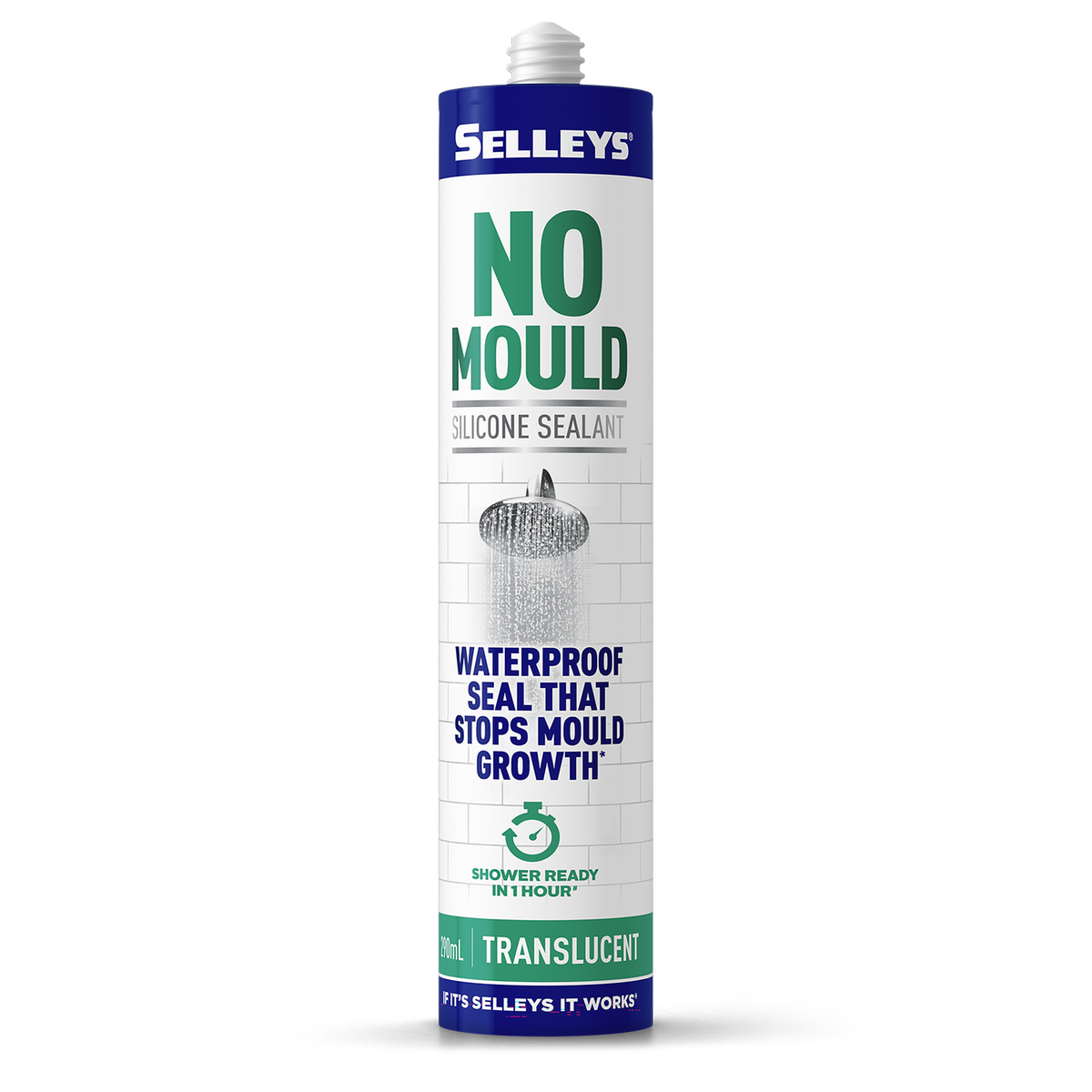 Selleys No Mould Resistant Silicone Sealant 290ml Translucent - SuperSaverAU - view 1