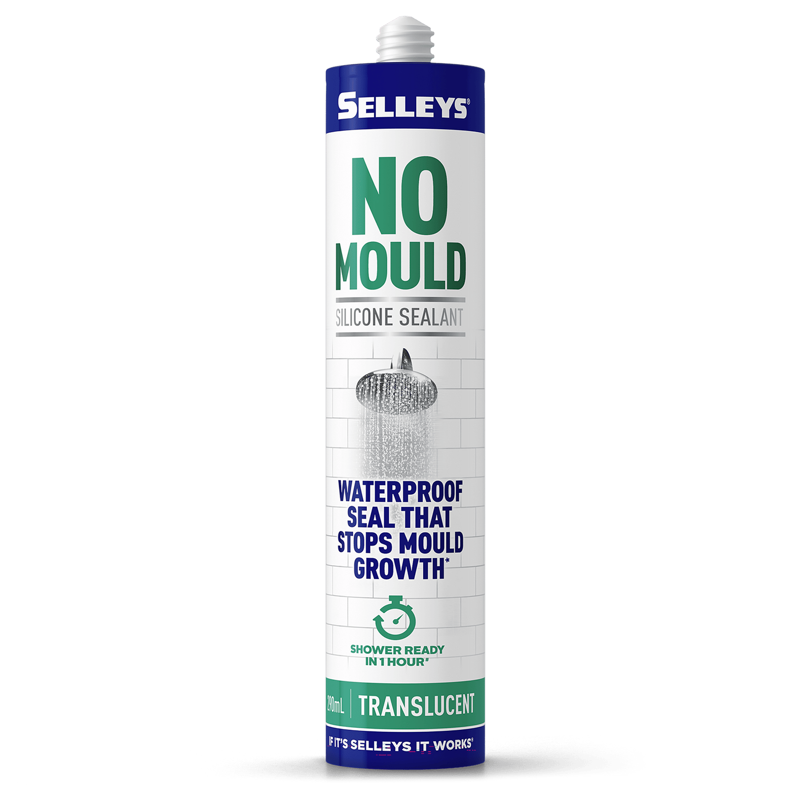 Selleys No Mould 290ml Translucent Acetic Cure Silicone Sealant