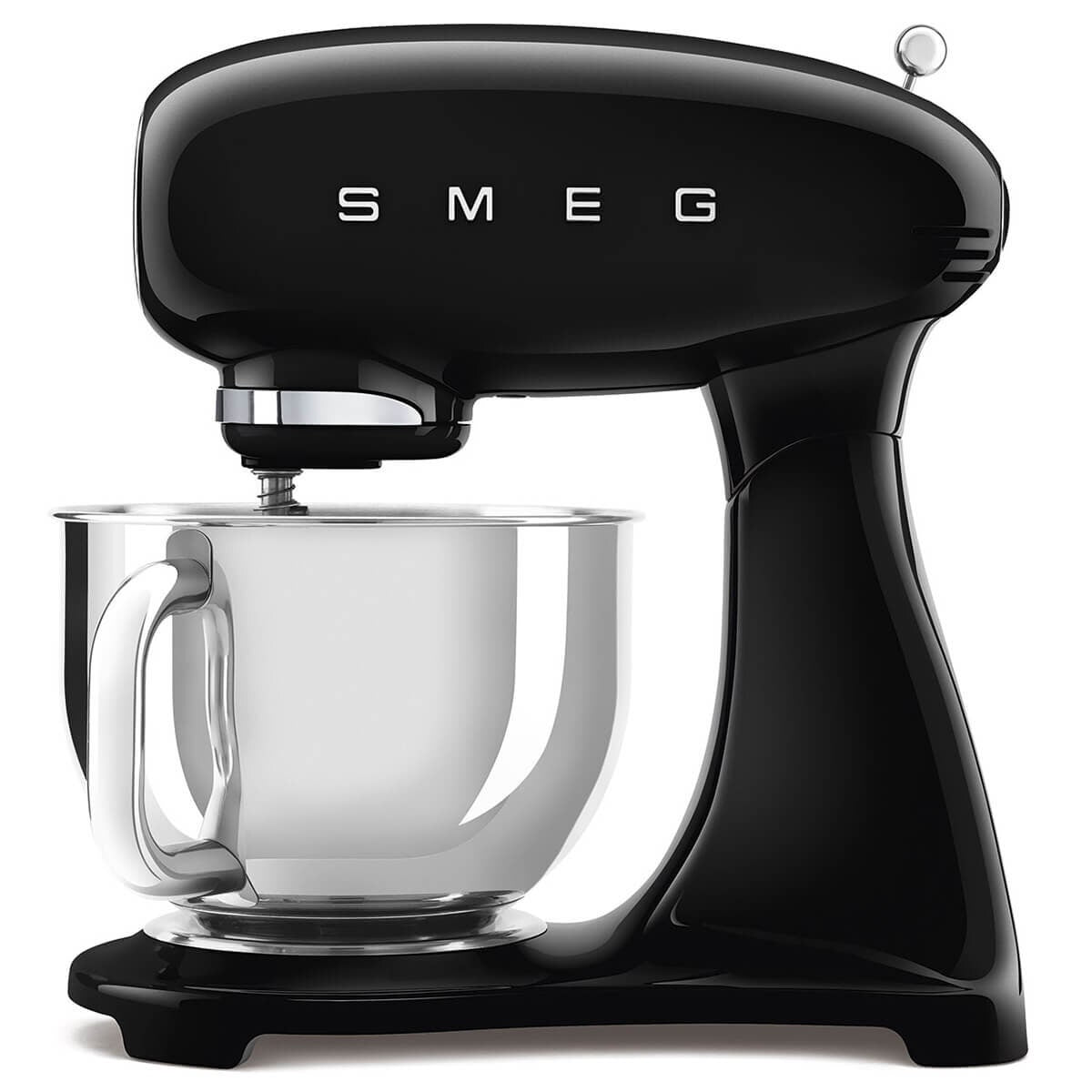 Smeg 50's Style Stand Mixer 4.8L - 1000W, Black, Planetary Mixing, 10 Speeds - SMF05BLAU