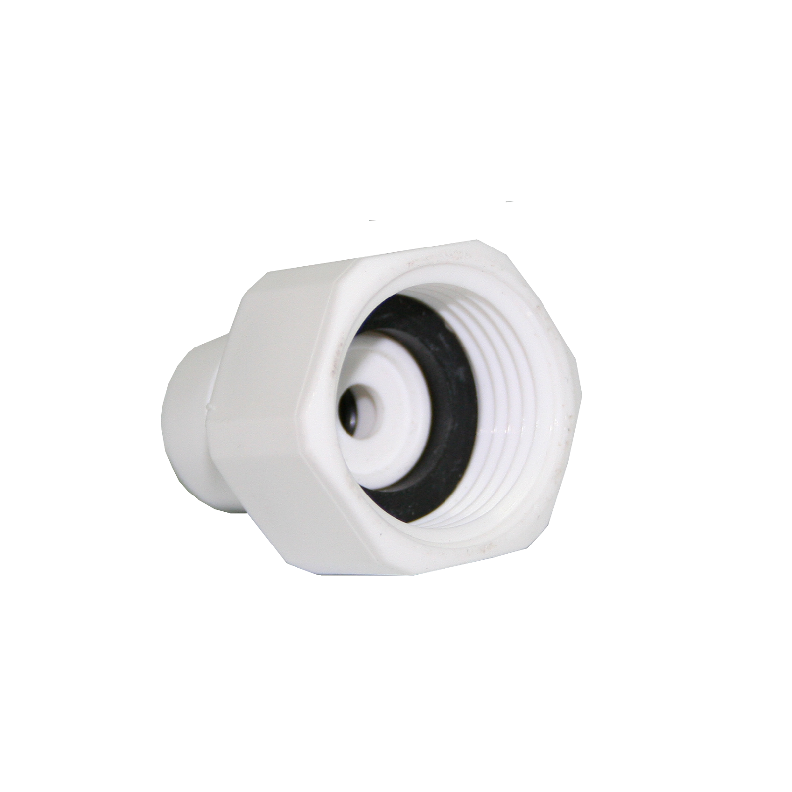 Stefani 1/4in Tubing to 1/2in BSP White Outlet Connector