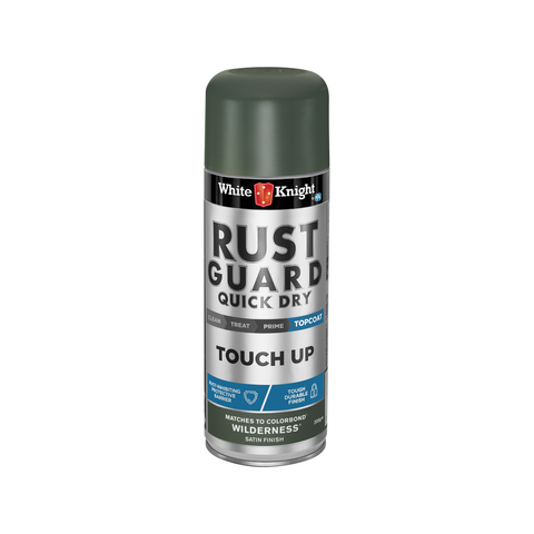 White Knight Rust Guard Touch Up Spray Paint 300g Wilderness Satin