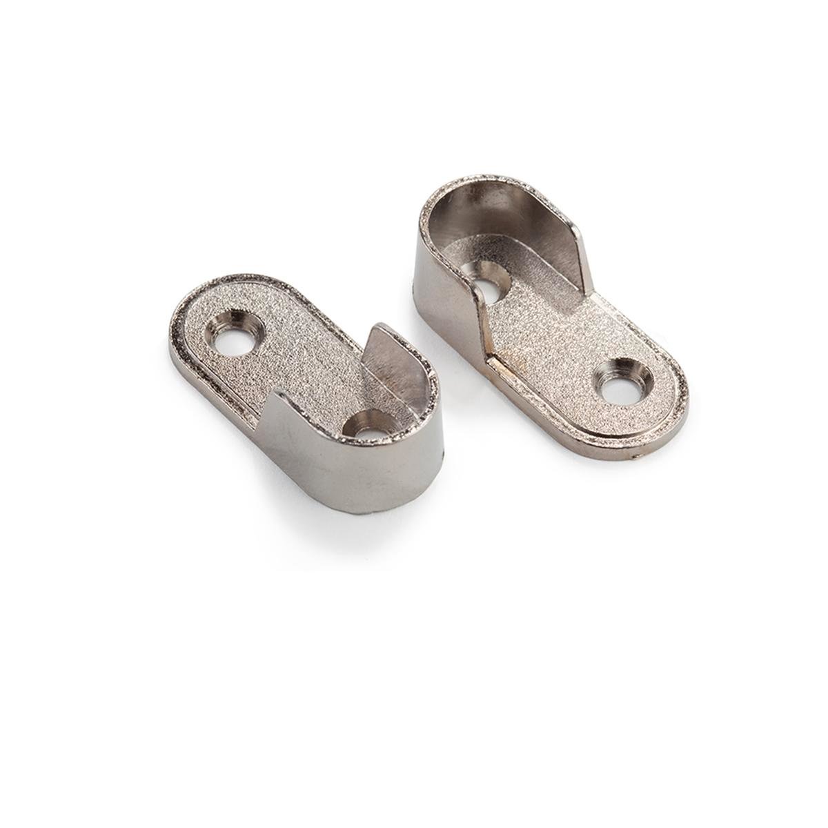 Sandleford 15 x 30mm Chrome Oval Pillar Flange 2 Pack - Zinc Alloy, Chrome Plated