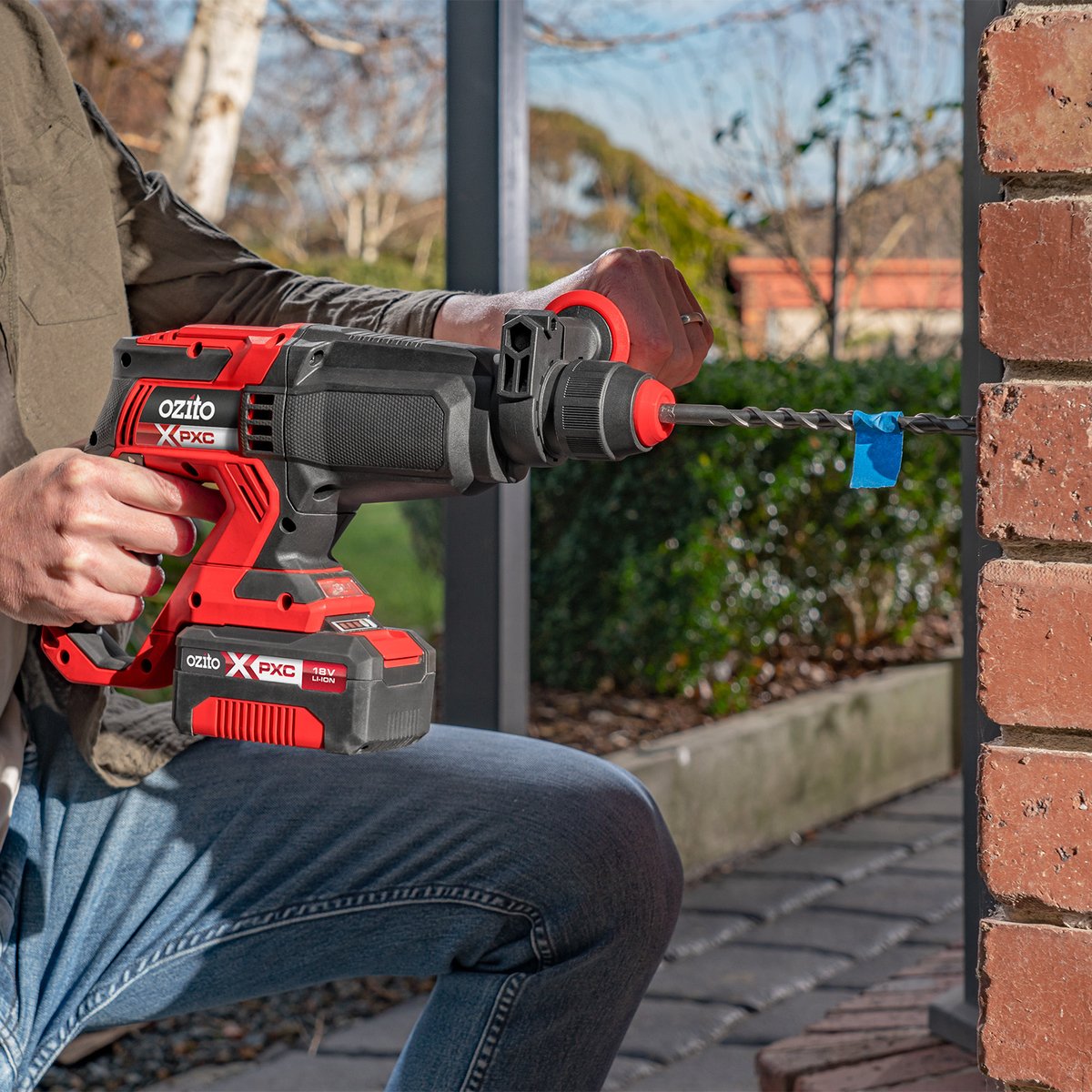 Ozito PXC 18V 1.8J Rotary Hammer Drill, Skin Only, Cordless PXRHS-180