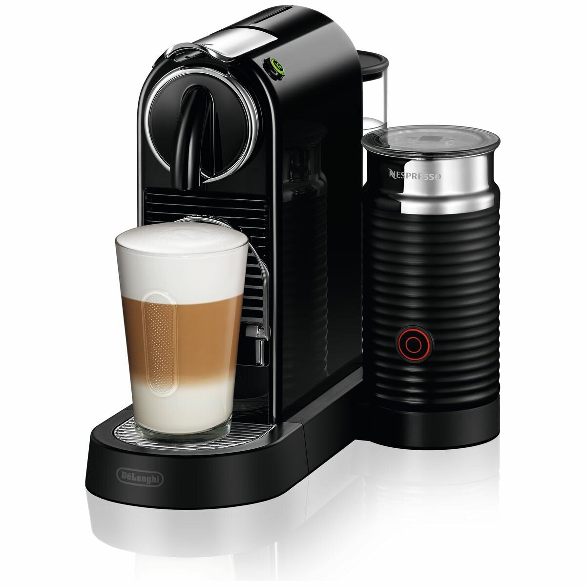 DeLonghi Citiz and Milk Nespresso machine 1L - Black, Aeroccino milk frother, 19 bar pump - EN267BAE