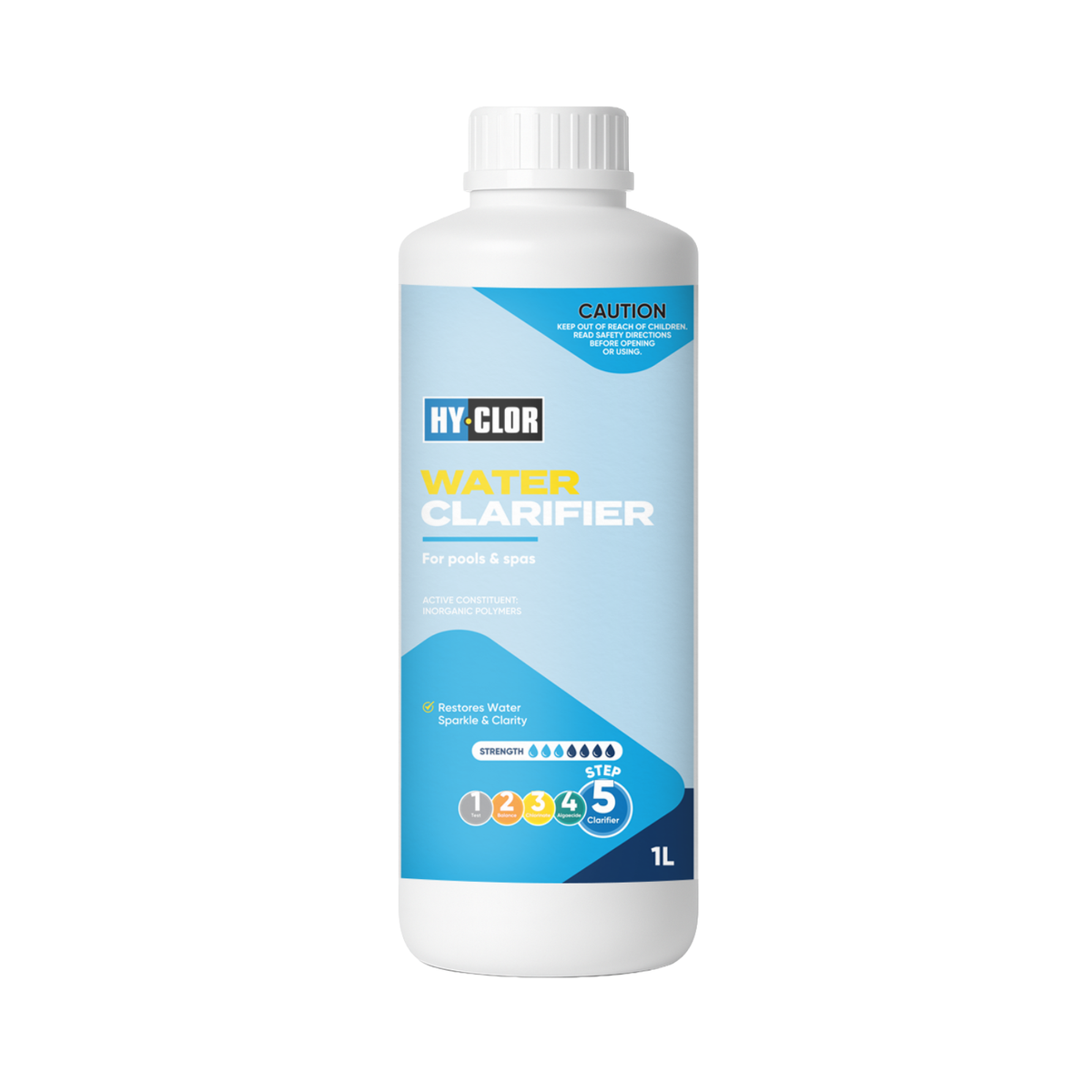 Hy-Clor Pool Water Clarifier 1L Liquid Treatment