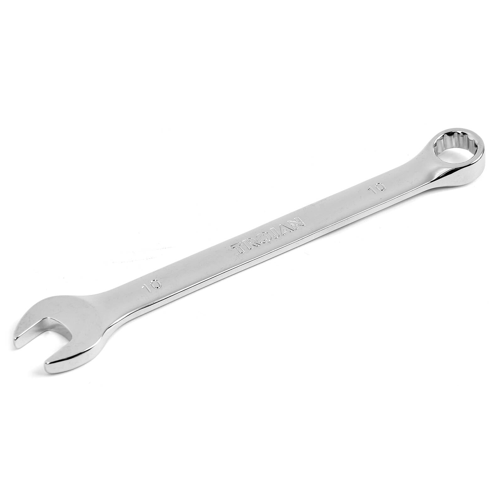 Trojan 10mm Combination Spanner, Chrome Vanadium 12 Point Ring End