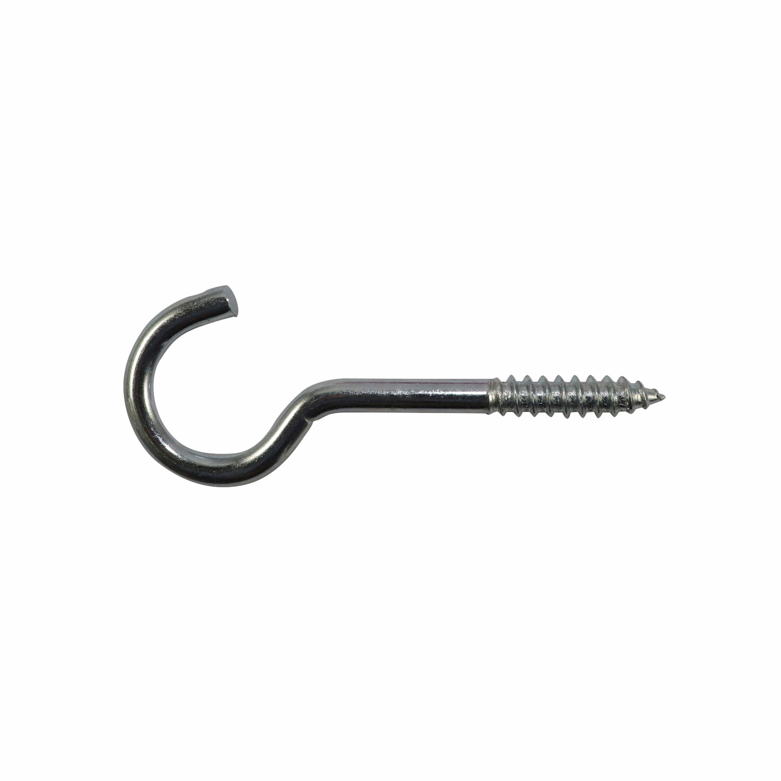 Everhang 26 x 6.2mm Steel Round Screw Hook 6 Pack Zinc Plated