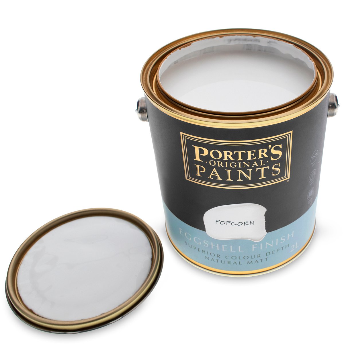 Porter S Washable Paint - 2L - Eggshell Finish - Popcorn Colour - 3kg - SuperSaverAU - view 5