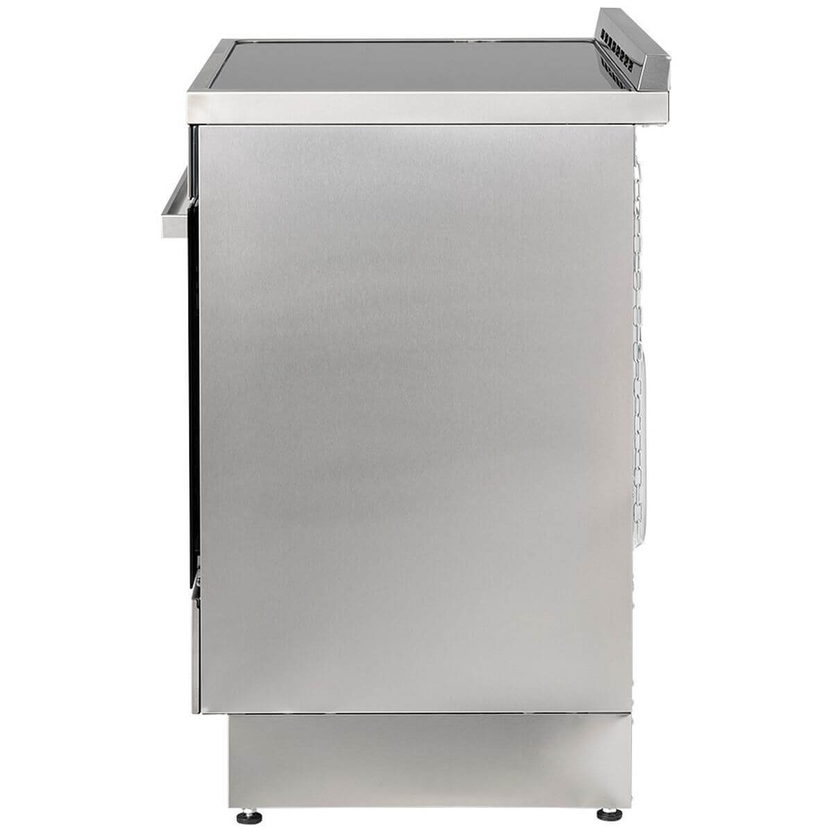 Whirlpool 90cm Induction Freestanding Oven - Inox, 133L, AirFry Function, Pyrolytic Self-Cleaning - WS91I9SPX