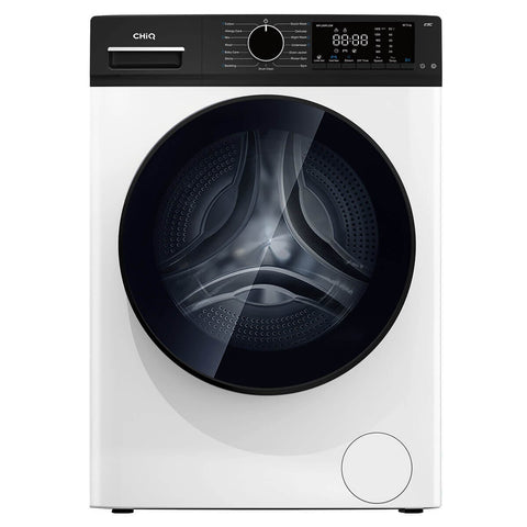 CHiQ 8.5kg Front Load Washing Machine - 577mm Space Pro Depth, 1400rpm Spin, Inverter Motor - WFL85PLSW