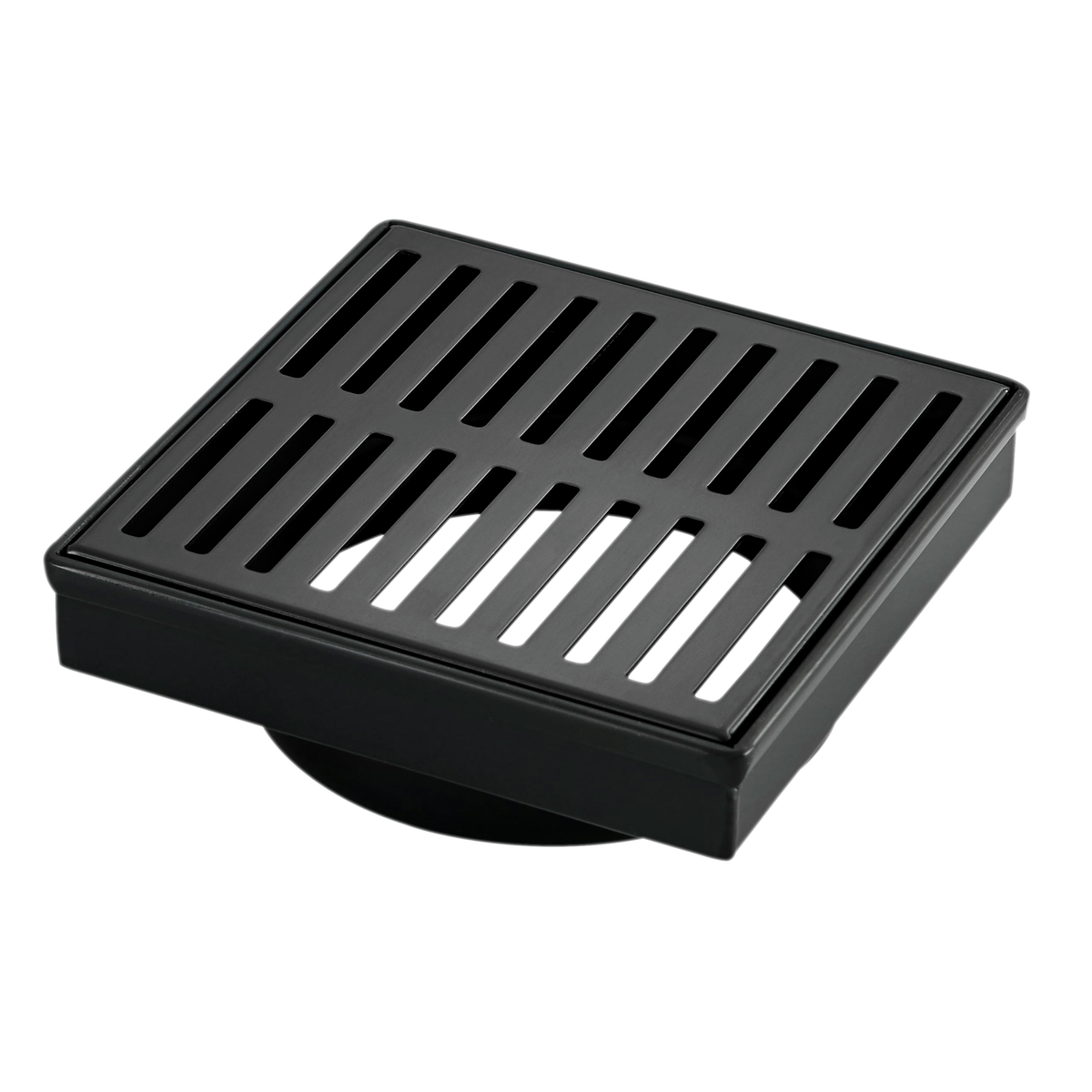Mondella Black Concerto Square Floor Grate 100mm 316SS Easy Access - SuperSaverAU - view 1