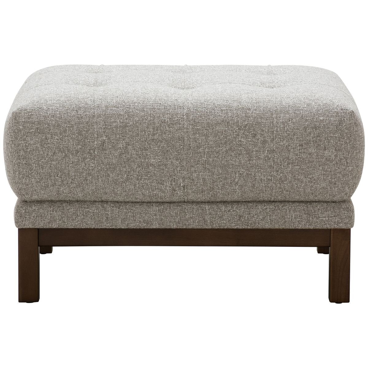 Ostro Furniture Freya ottoman - textured fabric, deep foam cushioning, rubberwood legs - 26007000