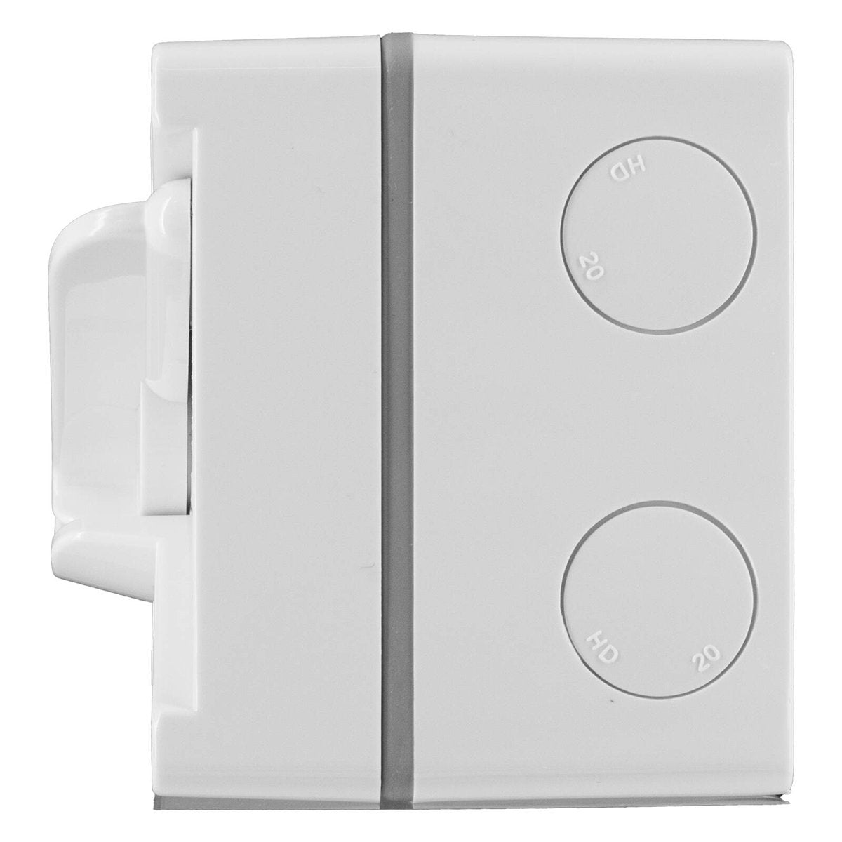 DETA IP66 Weatherproof 20A Double Pole Isolator - 85mm x 85mm x 70mm - White - Secure Circuit Disconnection - SuperSaverAU - view 2