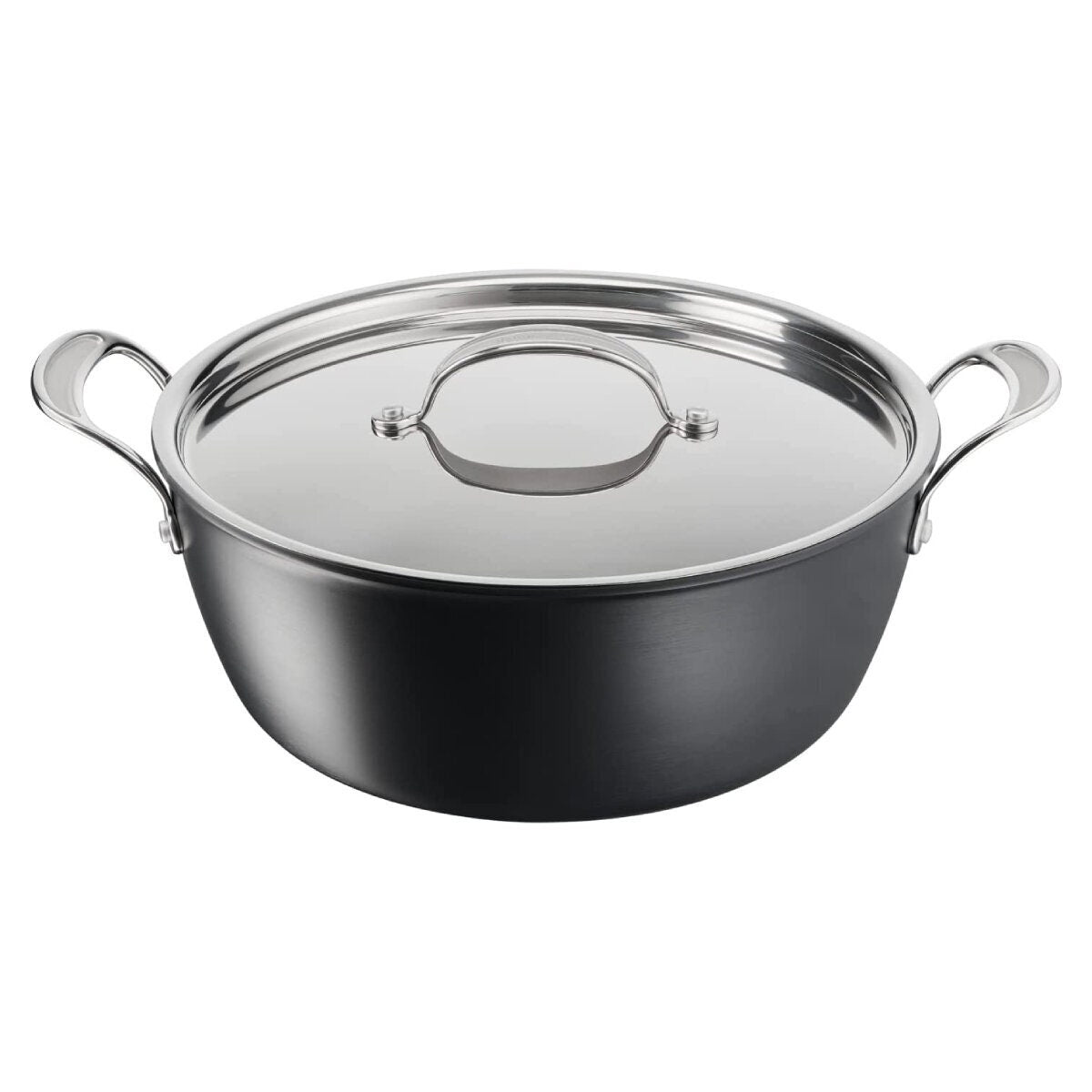 Tefal Jamie Oliver Cook's Classic 30cm induction big batch pan - black aluminium - H9125444