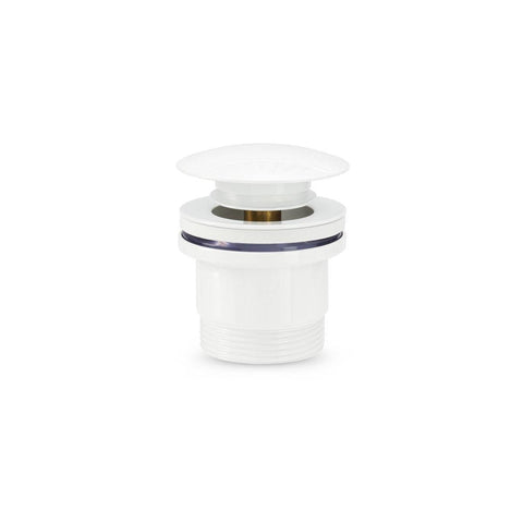 Brasshards White Universal Pop Up Dome Basin Waste - 40mm Thread - Durable Design - SuperSaverAU - view 1